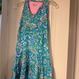 Lilly Pulitzer Blue and Pink Floral Dress